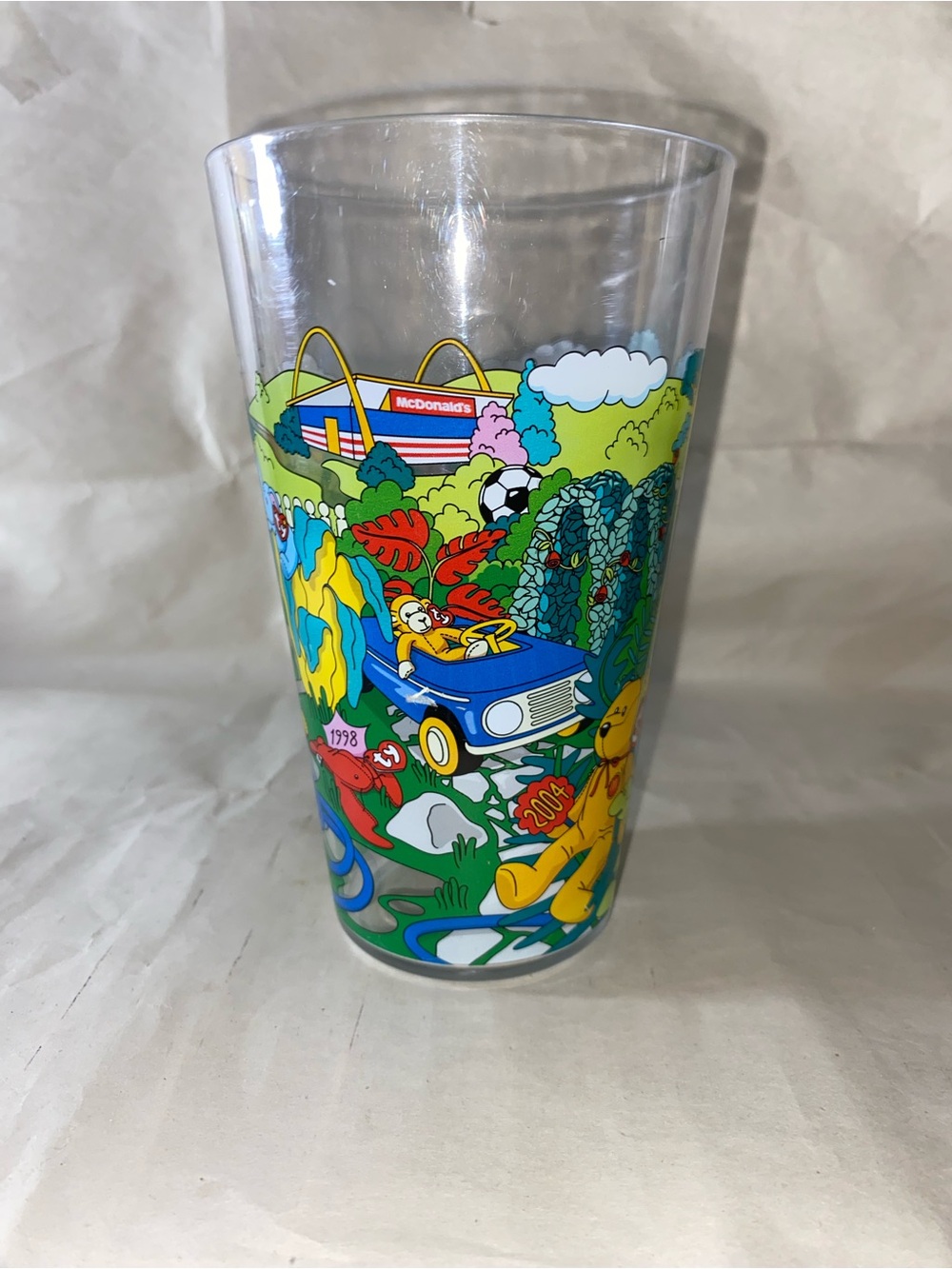 McDonald's Multicolor Character Scene Tumbler with Blue Car